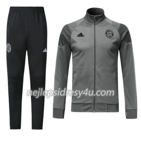 FC Bayern Mnichov Teplákové Soupravy Šedá 2018/19